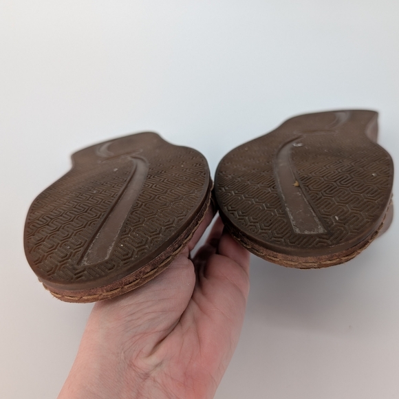 Chaco Wayfarer Slide Leather Cross-Strap Sandal | Size 9 | Toffee Brown Summer - Picture 17 of 17